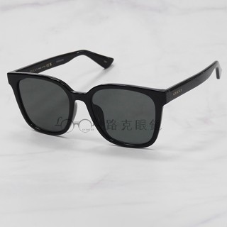 【LOOK路克眼鏡】Gucci 太陽眼鏡 黑色 方框 灰色鏡片 GG1346SK 001
