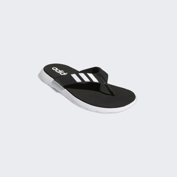 【ADIDAS】 Comfort Flip Flop 男款  人字拖 拖鞋 夾腳拖 休閒 黑白 EG2069