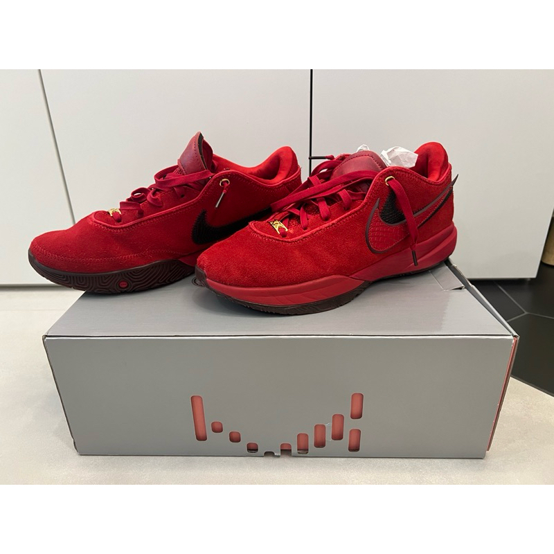 【二手】Nike Lebron 20 利物浦 紅色 籃球鞋 29cm