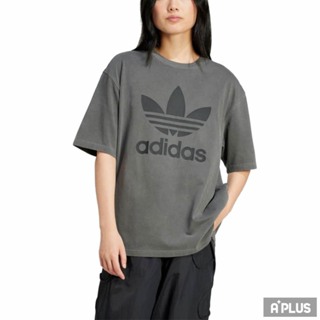 ADIDAS 女 圓領T WASHED TRF TEE 炭黑色 -IN2268