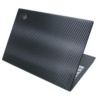 【Ezstick】Lenovo ThinkPad X1 Nano Gen2 黑色卡夢紋機身貼 (含上蓋+鍵盤週圍+底部)