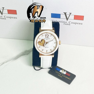 H精品服飾💎Valentino Coupeau 范倫鐵諾 V61352愛心鏤空 陶瓷款 機械錶 女錶✅正品台灣公司貨