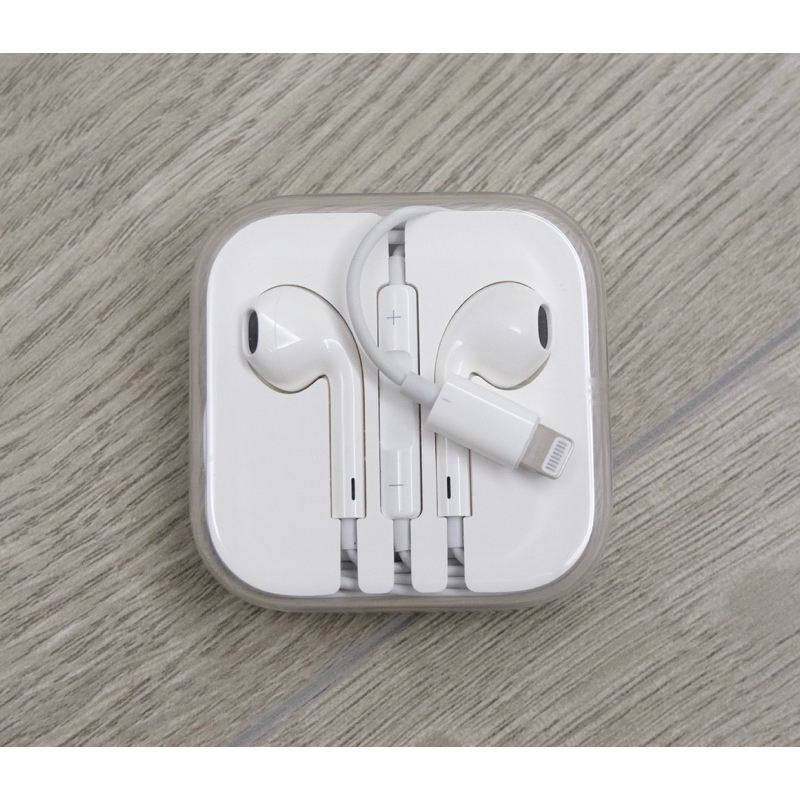 【二手原廠 Apple EarPods lightning線控耳機】100%Apple配件| 附有線控器麥克風｜免開藍芽