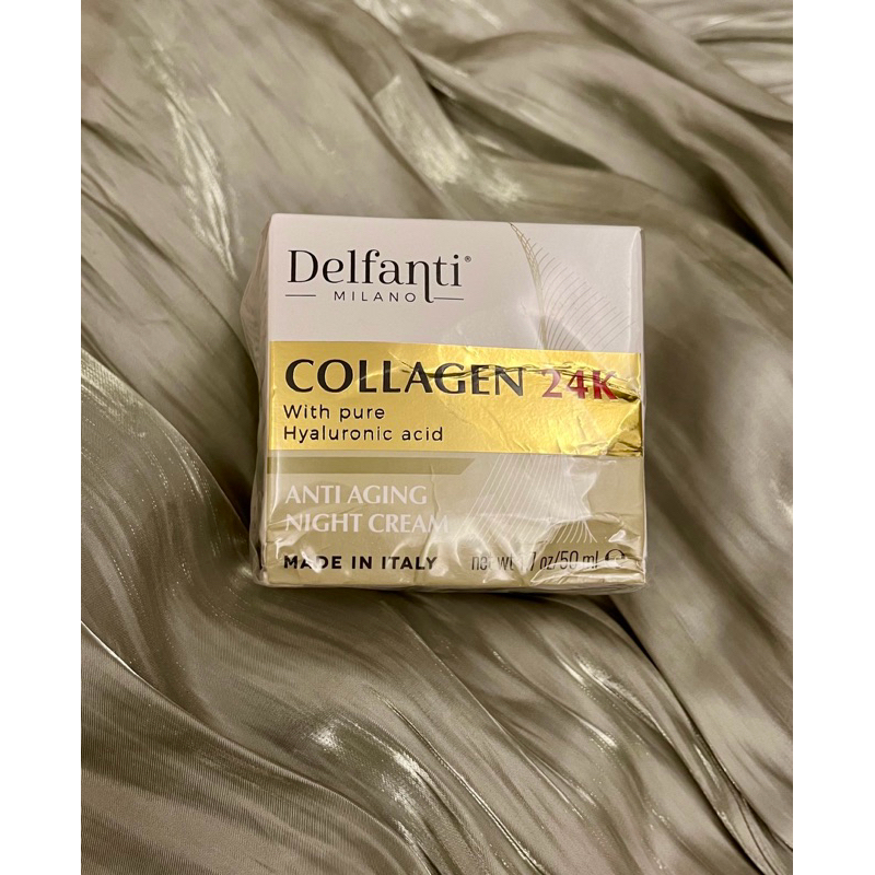 Delfanti 義大利品牌 德蘭凡蒂•米蘭，24K 天然膠原蛋白抗衰老晚霜 50ml