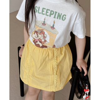 [cream] 韓國 Bananaj 奇奇蒂蒂蛋糕短版上衣 24夏 韓國童裝 女童上衣 短袖上衣