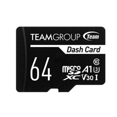 全新 TEAM 十銓 Dash Micro 64GB SDXC UHS-I U3 V30 行車專用記憶卡(含轉卡)