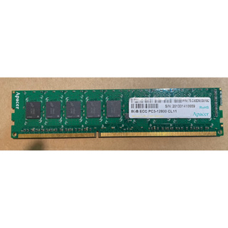 宇瞻 Apacer DDR3-1600 8GB 純 ECC 記憶體 支援E3-1231V3