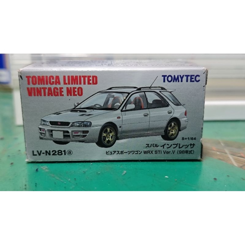 TOMYTEC SUBARU IMPREZA WRX STIwagon 白色 ，TLV 1/64