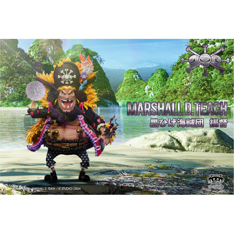 現貨 YZ新世界黑鬍子海賊團共鳴第一彈 四皇 黑鬍子 帶特典替換手 全新未拆 海賊王 WCF GK