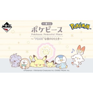 🌸帶B C D G H送小賞🌸正版 代理版 寶可夢 一番賞 在PEACE的夜晚 娃娃 毛毯 碗 瓷盤 毛巾 束帶 杯墊