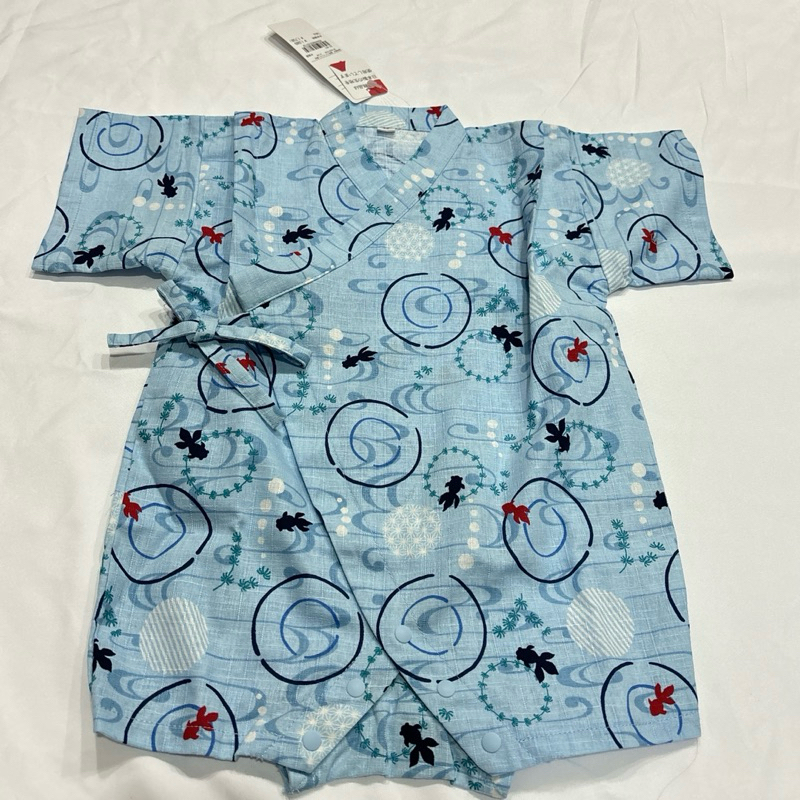 日本丸🇯🇵 日本製 Akachan 阿卡將 浴衣 男寶浴衣 和服 淺藍色