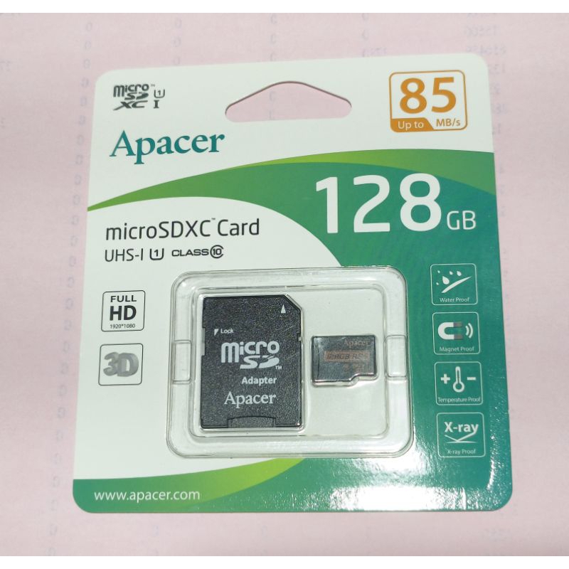 128GB 記憶卡 microSDXC 128GB class 10 TF UHS-1 Apacer