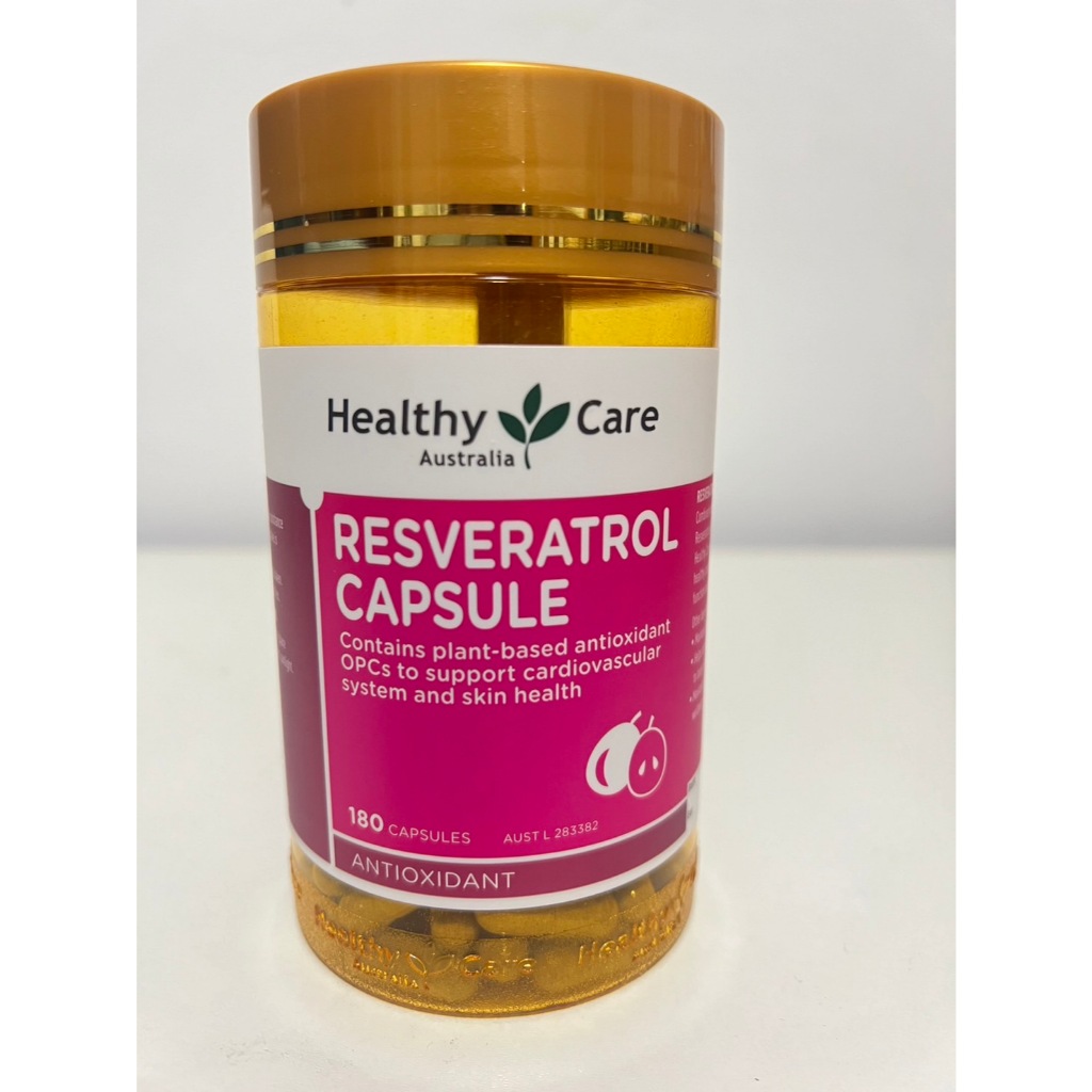 Healthy Care Resveratrol Capsule白藜蘆醇膠囊180顆