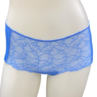 SWEAR 思薇爾 Panty小褲系列 M-XL 蕾絲 中低腰 平口 女內褲 (英國藍)