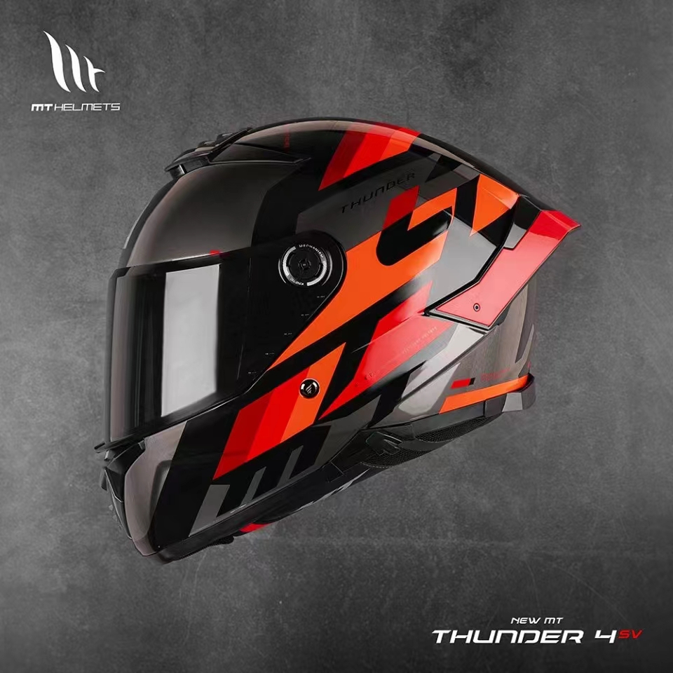 機車頭盔 摩托車頭盔 西班牙MT thunder4 sv 安全帽 多色 內墨片 全罩式安全帽 dot ece 多認證