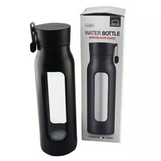 樂扣樂扣350ml耐熱玻璃水壺（黑色）