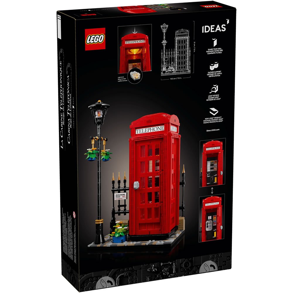 LEGO樂高 LT21347 IDEAS系列 - 倫敦紅色電話亭