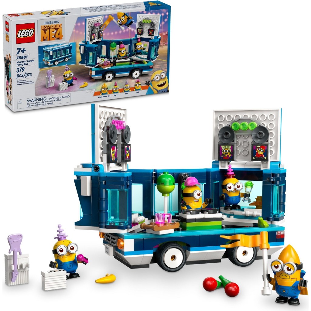 [大王機器人] 樂高 LEGO 75581 神偷奶爸 4 小小兵的音樂派對巴士
