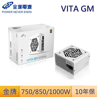 FSP 全漢 VITA GM ATX3.1 金牌 12V-2x6 全模組 750W 850W 1000W 白 電源供應器