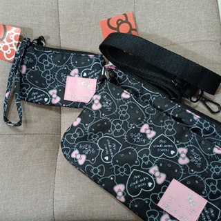 Sanrio 三麗鷗 hello kitty 專櫃 包包 雙層側背包 手拿零錢包