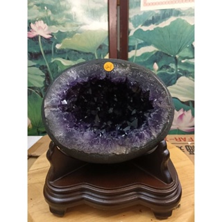 月理水晶鹽燈~ 頂級帝王紫天然 4.1公斤 ((esp烏拉圭超艷紫水晶洞)) 藏風 納氣一