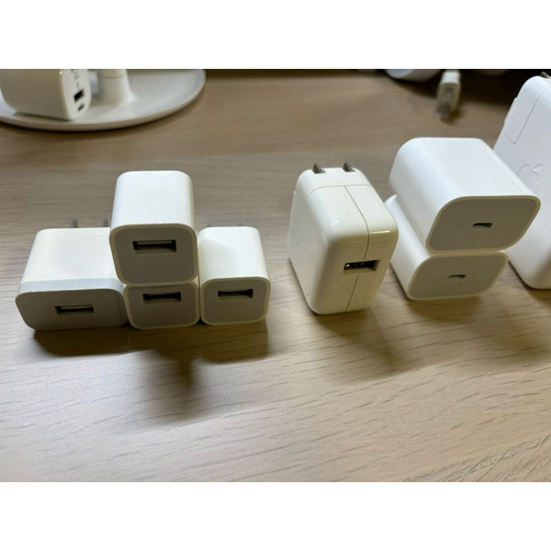 【二手】蘋果原廠豆腐頭/旅充頭/電源轉接器/iphone充電器/ipad充電器/imac充電器 x 7