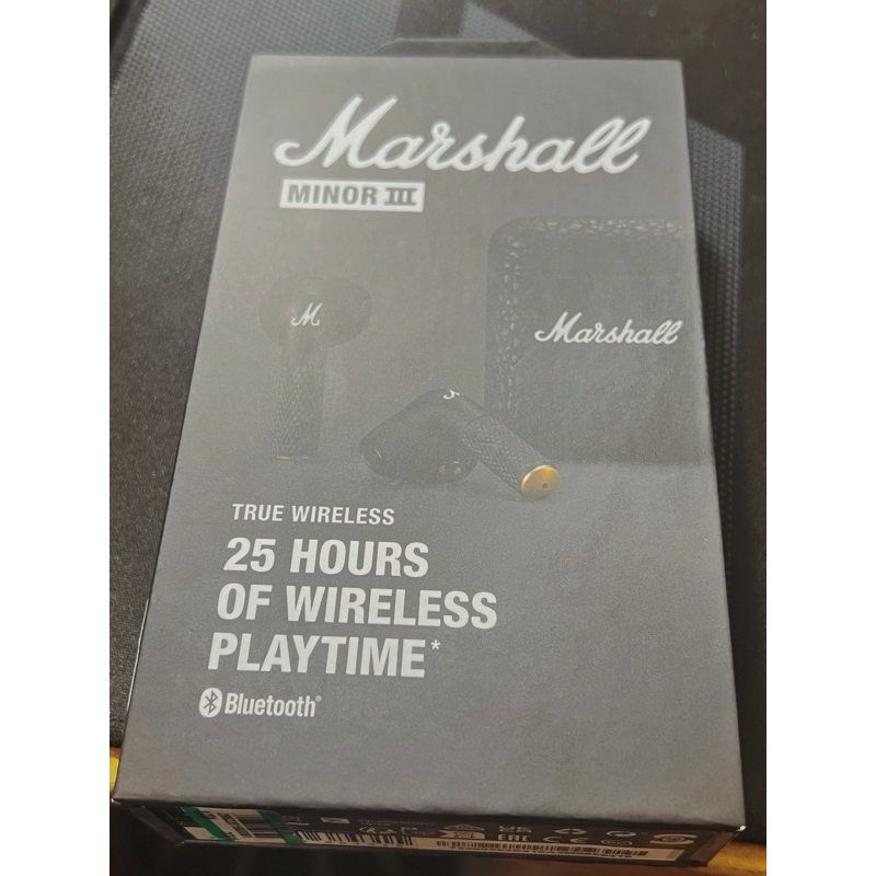 【Marshall】Minor III 真無線耳機【全新未拆封，免稅店購入】
