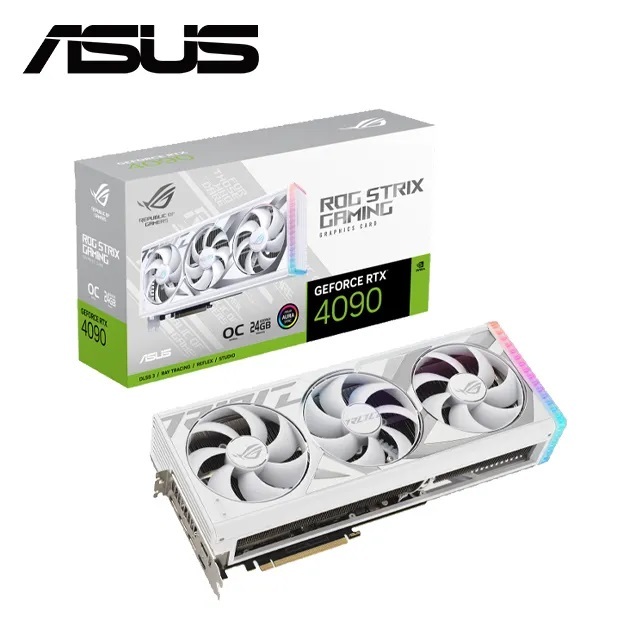 華碩 ASUS ROG-STRIX-RTX4090-O24G-WHITE 顯示卡