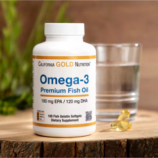 California Gold Nutrition優質魚油新鮮Omega-3 100 粒軟膠囊美國維他命DHA,EPA