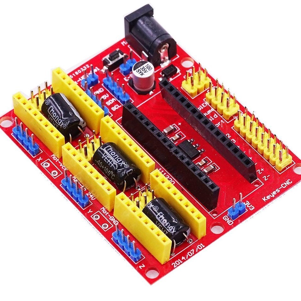 台南工程餘料出清：cnc shield v4 雕刻機擴展板 3D印表機 A4988驅動板
