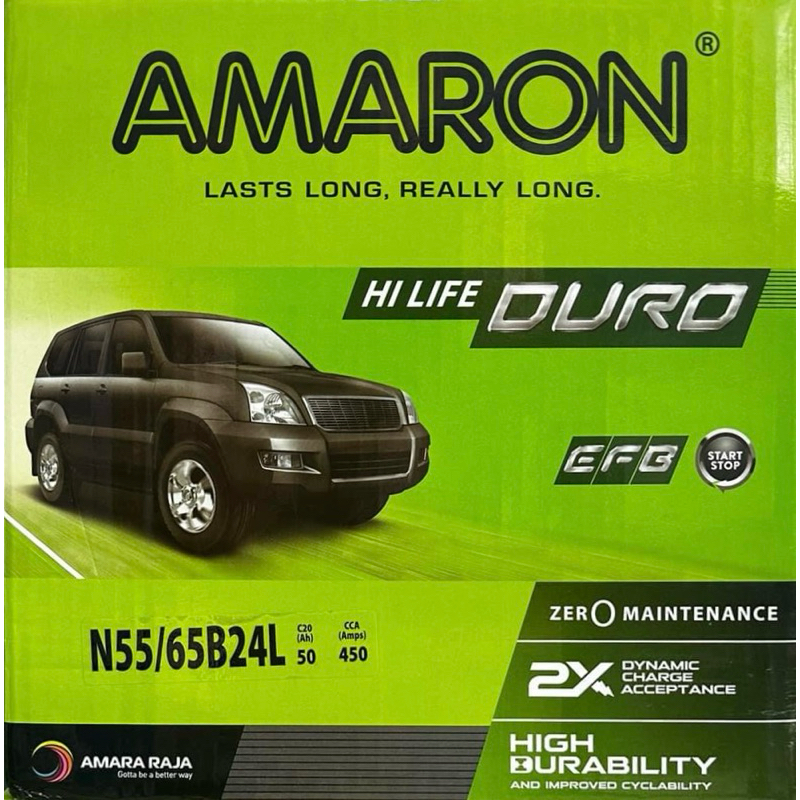 愛馬龍AMARON N55L 65B24L 65B24LS加強版電池 怠速起停車電池