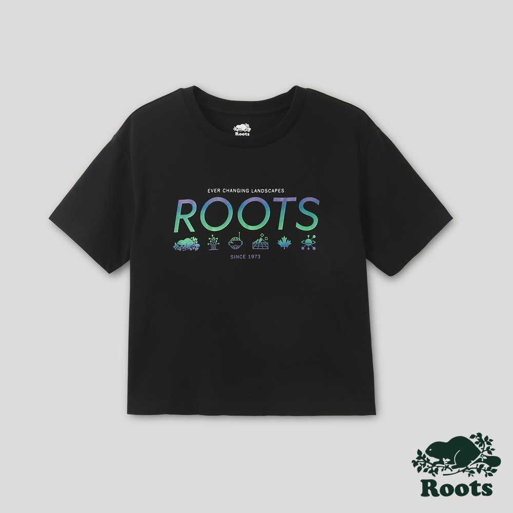 【Roots】女裝-宇宙探索系列 元宇宙短袖T恤