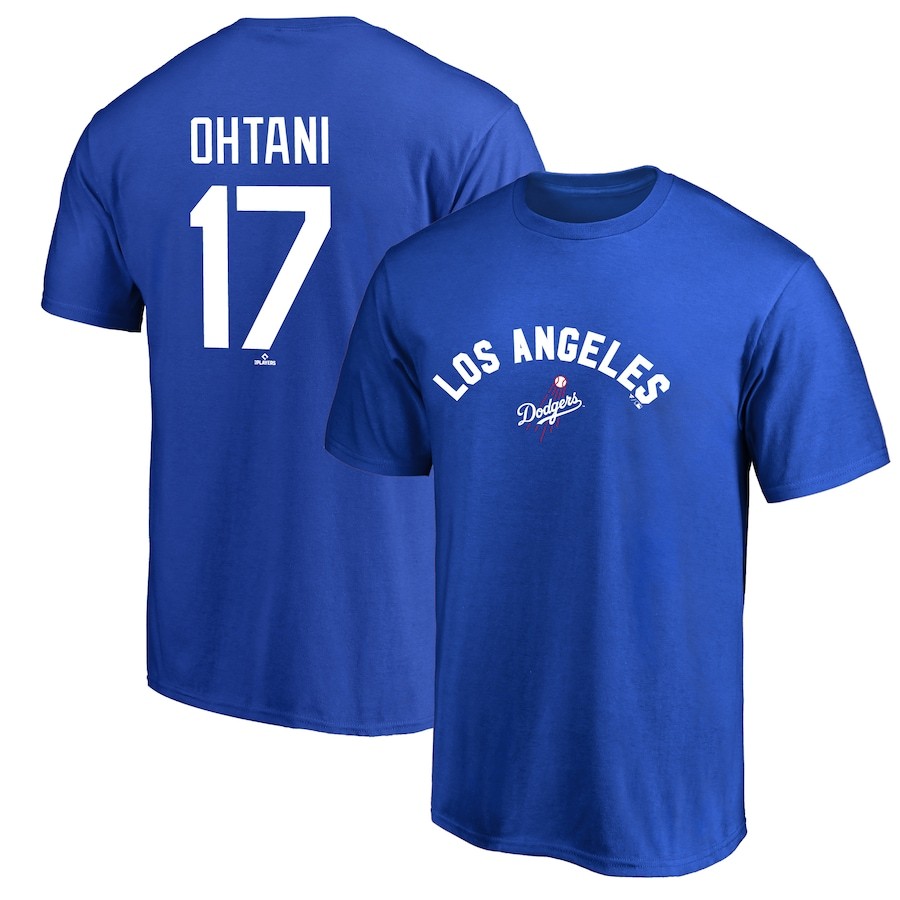 日本進口 MLB FANATICS 洛杉磯道奇 Ohtani 大谷翔平 球迷T恤 背號上衣(6430217-550)