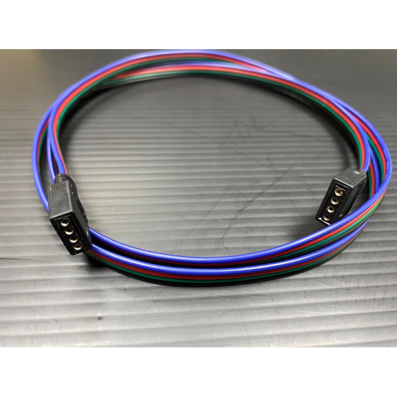led七彩燈帶連接頭RGB燈條4PIN接頭線RGB燈帶焊接線頭（送排針）