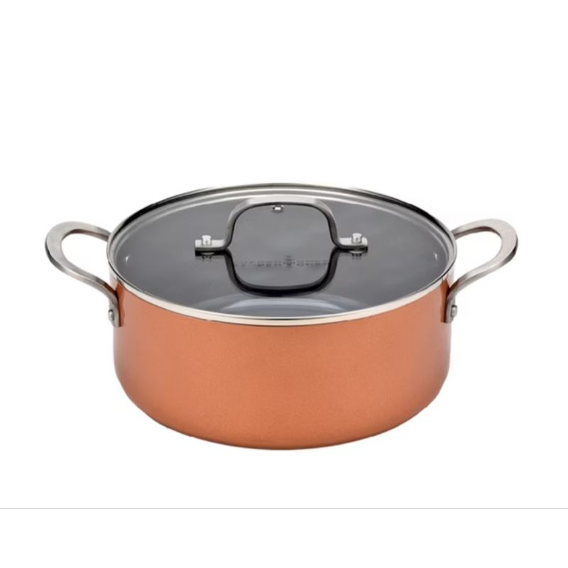 【Copper Chef】9.5吋黑鑽雙耳圓湯鍋