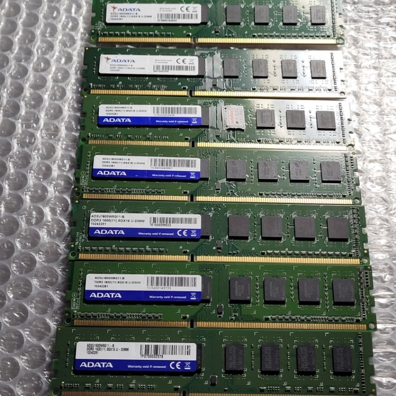 威剛 ADATA  DDR3/1600/8G 桌機記憶體（雙面)終身保固