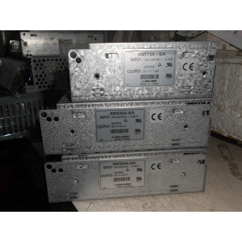 NEMIC LAMBDA 電源供應器 RWS15A-5/A 5V 3A RWS30A-5/A 5V 6A ( (H1)