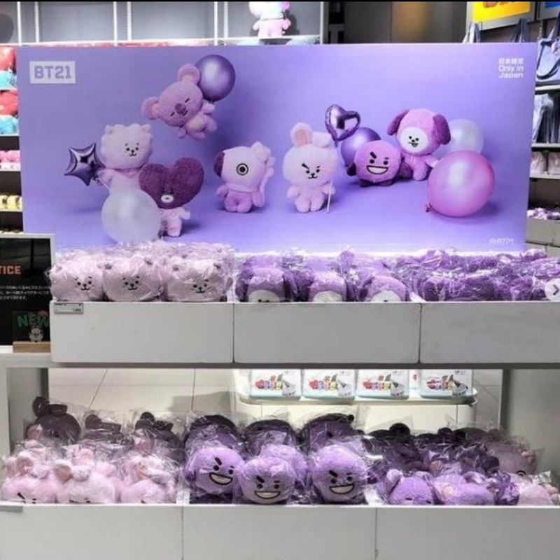 💜現貨💜日限 BT21 紫色 粉色吊飾/玩偶