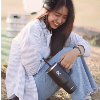 Hydro Flask 32oz/946ml 吸管 冰霸杯 隨手杯 時尚黑