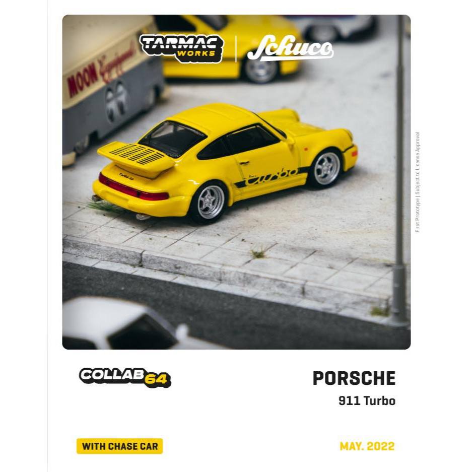 &lt;阿爾法&gt;Tarmac Works Porsche 911 Turbo Yellow