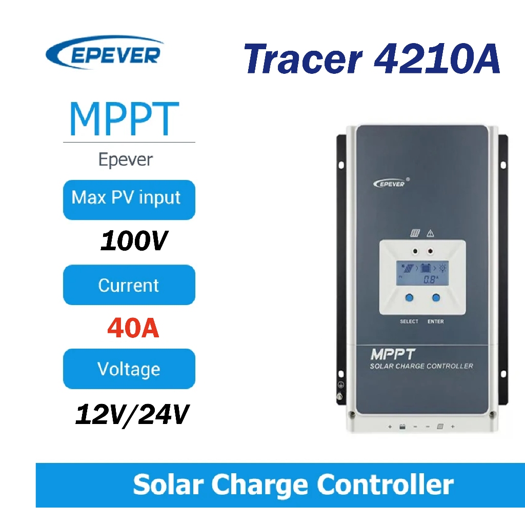 【最後一台】Epever Tracer-AN MPPT太陽能控制器 充放電控制器Tracer 4210A(附送NFB)