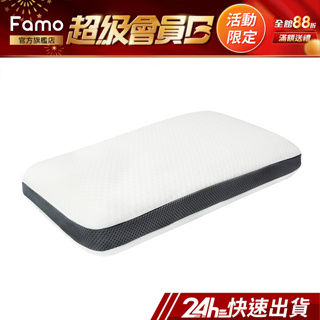 【 Famo 】偏軟｜CoolFoam 零度枕 3KG 涼感記憶枕 麵包型 平型枕 枕頭