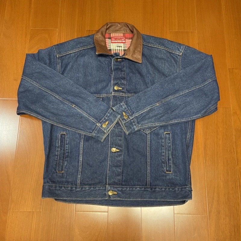 （Size M) 萬寶路Marlboro Classic 復古重磅排扣牛仔外套(0202)