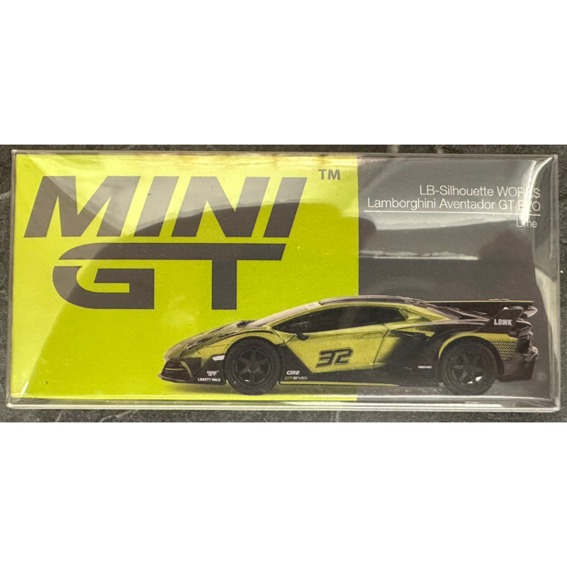 Mini Gt No.605 Lamborghini 藍寶堅尼 Aventador GT EVO LBWK 模型車 模型
