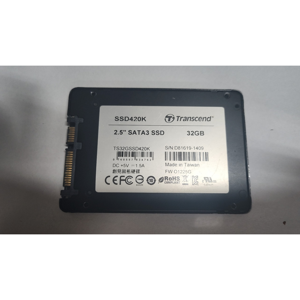 含稅 固態硬碟 創見 SSD 32G 32GB 保固一個月 05H259