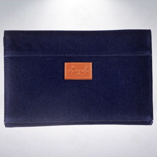 美國 Girologio Penfolio 12支裝檔案夾式筆袋: 單寧藍/Denim Blue