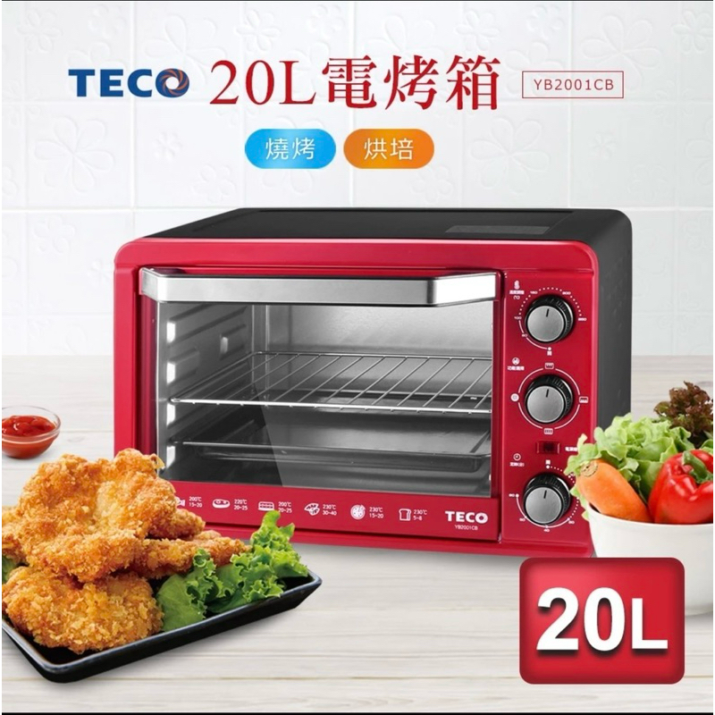 TECO東元 20L電烤箱 YB2001CB