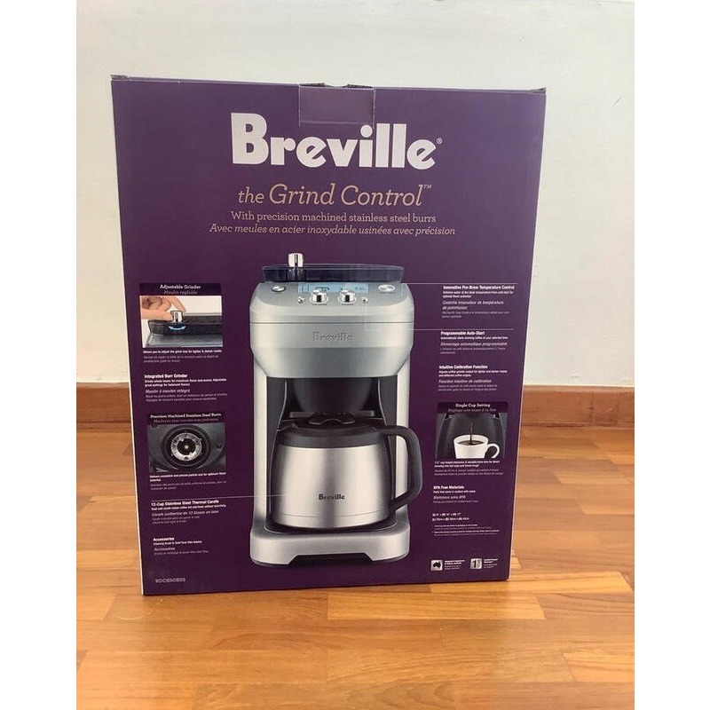 促! 現貨 內建磨豆機※台北快貨※全新原裝Breville BDC650BSS Grind Control 美式自動咖啡