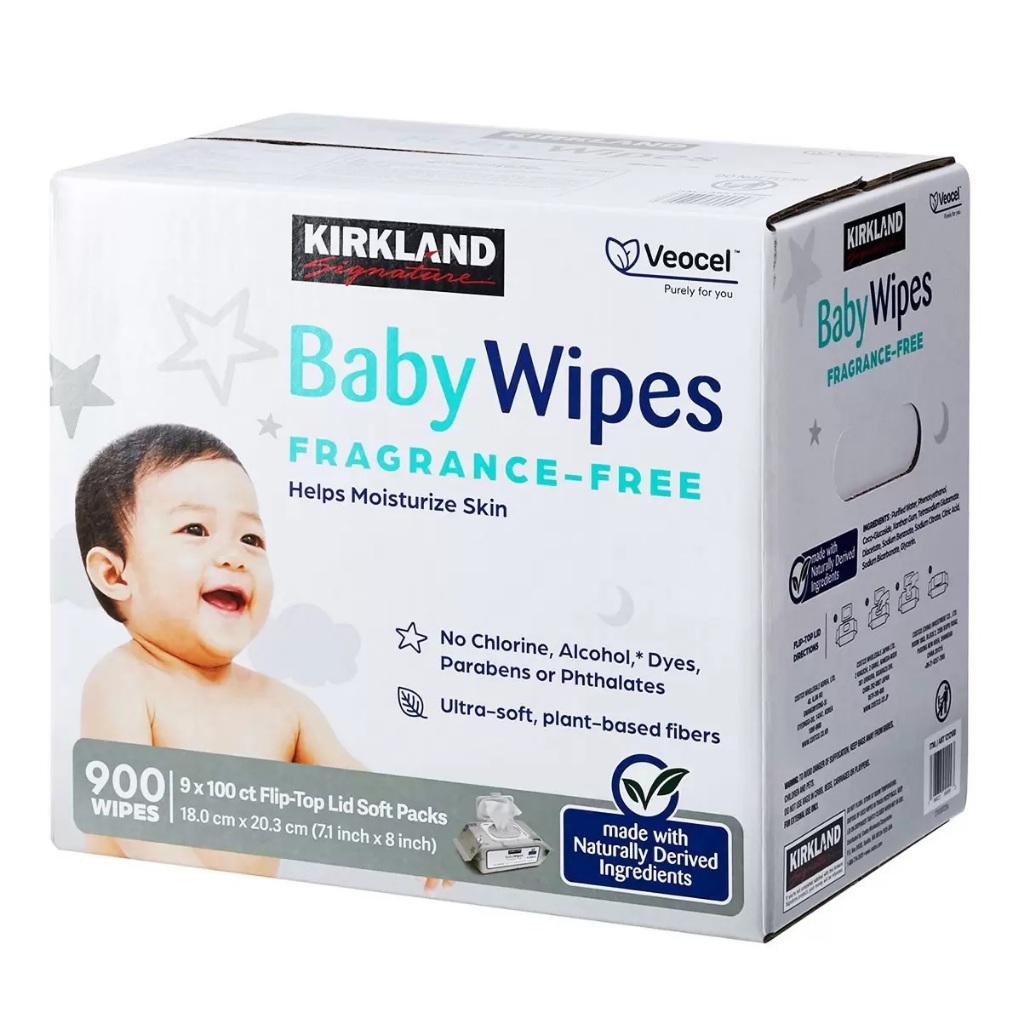 【兩箱賣場】Costco 好市多 Kirkland 科克蘭 濕紙巾 柔軟無香精嬰兒濕巾 900張 嬰兒濕巾