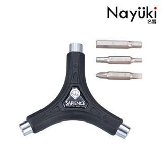 SAPIENCE 六合一Y型板手(DT-024B) 《名雪購物》十字/一字/內六角 Y型好施力 臺灣製